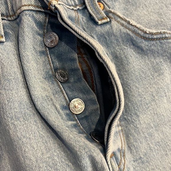 ⭐️ Levi’s 501 S Jeans Big Raw Hem Size 27 - Picture 4 of 10